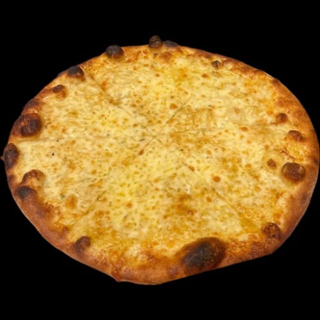 Garlic Formaggi Pizza.